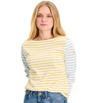 Joules Womens Harbour Cotton Long Sleeved Top - Yellow - Size 10 UK