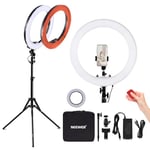 NEEWER Ring Light Professionnel avec Trépied et Diffuseur : 45cm 55W 5600K Réglable LED Anneau Lumineux, Anneau Lumineux pour Appareil Photo Professionnel