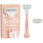 Gillette Venus Smooth Sensitive Rakhyvel + 2 rakblad