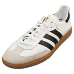 adidas Samba Decon Mens Casual Trainers in White Black - 10 UK