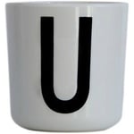 DESIGN LETTERS personal melamine cup A-Z - U