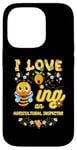 iPhone 14 Pro I Love Beeing An Agricultural Inspector Bee Lover Profession Case