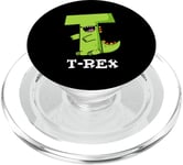 Jeu de mots alphabet amusant T-Rex PopSockets PopGrip pour MagSafe