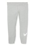 Nike CZ8530-063 W NSW ESSNTL LGGNG Swoosh MR Leggings Womens dk Grey Heather/(White) 2XS