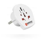 MicroConnect SKROSS - Adaptateur pour prise d'alimentation - blanc - Europe