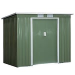 Outsunny Garden Storage Shed 845-390 Green 1730 x 2130 x 1300 mm