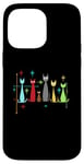 Coque pour iPhone 14 Pro Max Vintage Retro Mid-Century Modern Look Cat 50s 60s Style