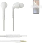 Headphones for Motorola Moto G32 headset in ear plug white