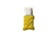 0Bed Drap de Dessus pour lit 1 Place Maxi una Piazza Maxi Jaune