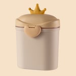 Baby Milk Powder Container Cartoon Crown Double Layer Fruit Snack Storage Box Ye