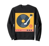 Vinyl Record Player Album Sweatshirt