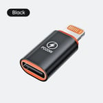 Elough-Adaptateur Otg Pour Iphone 14,13,12,11,Usb C Femelle Vers Pluie Mâle,Type C,Charge Rapide,Convertisseur Haute Vitesse - Type 1pcs Black