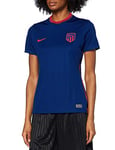 Nike ATM W NK BRT STAD JSY SS AW T-Shirt Femme, Coastal Blue/(Sport Red) (no Sponsor), FR : M (Taille Fabricant : M)