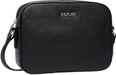 Replay women's shoulder bag small, black (Black 098), one size