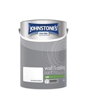 Johnstone's - Wall & Ceiling Paint - Brilliant White - Silk Finish - Emulsion Paint - Fantastic Coverage - Easy to Apply - Dry in 1-2 Hours - 12m2 Coverage per Litre - 5L