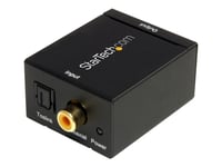 Startech.Com Spdif Digital Coaxial Or Toslink Optical To Stereo Rca Audio Converter - Digital Audio Adapter (Spdif2aa) - Koaksial/Optisk Digitallydomformer - Svart - For P/N: Fpceilptblp, Fpwartb1m, Fpwfxbat, Fpwtltbat, Stndmtv100, Stndmtv70, Stndmt