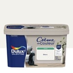 Peinture Crème De Couleur Dulux Valentine satin blanc 2,5L