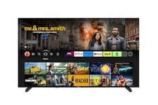 Finlux MU24F 65 inch, 4K HDR Fire TV, Freeview Play, Netflix, YouTube, Prime Video, Disney+, Now TV, TNT Sports, Alexa, Dolby Atmos, Dolby Vision, DTS Virtual X, DTS HD, Motion Flow, Micro Dimming