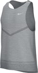 Nike Homme M Nk Df Rise 365 Tank Sweatshirt, Smoke Gray/Htr/Reflective Silv, S EU