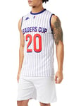 Ligue Nationale de Basket Maillot Blanc Disneyland Paris Leaders Cup 2020 Mixte Adulte, FR : XL (Taille Fabricant : XL)