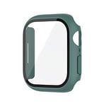 FVKOOG Boîtier avec Film de Protection d'écran en Verre trempé Compatible avec Apple Watch 45 mm Série 7/8 Étui de Protection Ultra Fin en PC Vert