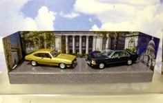 CORGI 1/43 1980 FORD CAPRI MK3 GOLD & GRANADA MK2 BLUE THE PROFESSIONALS CP91990