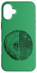 Coque pour iPhone 16 Plus Anneaux d'arbre et empreintes de doigts