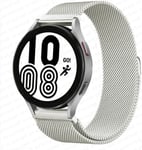 (22mm kellon ranneke, valkoinen)Milanese Loop Ranneke Samsung Galaxy kellolle 5/4 44mm 40mm/5 pro/4 Classic/3/Active 2 Rannekoru Huawei gt 2/3 pro ranneke|Kellorannekkeet|