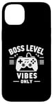 Coque pour iPhone 14 Plus Boss Level Vibes Only Gamer Fun