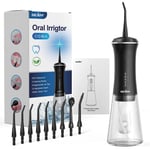 SEJOY Water Flosser Rechargeable Dental Oral Irrigator Teeth Cleaner 9 Jet Tips