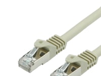 Value S/Ftp Patch Cord Cat.7, Grey 0.5 M, Grå, 0,5 Mm (0.0197")