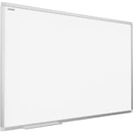 Tableau Blanc Magnétique Effaçable à Sec avec Cadre Slim en Aluminium 120x80cm