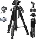 Camera Tripod for Canon Nikon, 74" Lightweight DSLR Tripod Camera Stand with Det