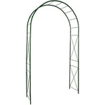 Louis Moulin - Arche tube ROND20 losange vert sapin - 130x40x250 cm - Acier époxy