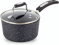 Scoville NEVERSTICK 16cm Saucepan with Lid, Small Non-Stick Saucepan, 1.1L Easy