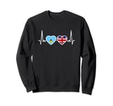 Saint Lucia Great Britain Saint Lucian British Flag Sweatshirt