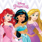 Disney Princess Ariel, Jasmine and Rapunzel 40 x 40cm Canvas Prints, Polyester, Multi, 40x40x3.2 cm