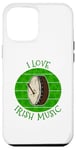 Coque pour iPhone 12 Pro Max Bodhran de la Saint-Patrick, musique irlandaise