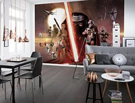 Komar Star Wars EP7 The Force Awakens Collage Wallpaper Mural, Vinyl, Multi-Colour, 368x0.2x254 cm