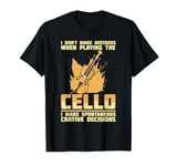 Cello Instrument Funny Playing Musical Lesson T-Shirt