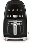 SMEG 50's Style DCF02BLEU - kaffemaskin - svart