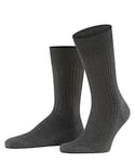 FALKE Men's Bristol Pure Socks Breathable Climate-Regulating Odour-Neutralising Wool Thin Ribbed Warm Soft On Skin Flat Seam In Toe Area Plain Elegant For Dress Casual Business Looks 1 Pair