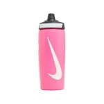 Nike Unisex Refuel Gripped Water Bottle (Pink Glow/Black/White) - One Size