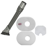 Filter Kit for SHARK HV300 Vacuum Cleaner + 2-in-1 Crevice Brush Cleaning Tool