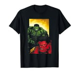 Marvel Universe Red Hulk vs Green Hulk T-Shirt