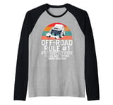 If You Don't Get Stuck You're Not Trying Hard Enough Offroad Raglan Baseball Tee