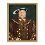 After Hans Holbein The Younger King Henry VIII Large Framed Art Print Poster Wall Decor 18x24