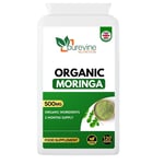 Pure Moringa Oleifera 500mg 120 Capsules Super Food Leaf Powder Supplement