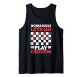 Checkers Board Game Classic - Strategy Checkers Tank Top