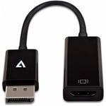 Adaptateur vidéo DisplayPort mâle vers hdmi femelle - noir - fin - 0,1 m - DisplayPort - hdmi - Femelle - Mâle - 3840 x 2160 pixels (CBLDPHDSL-1E)